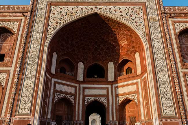 Entrance gate to Taj Mahal.