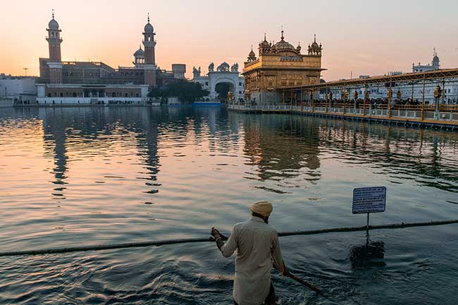 Cleaner at Golden Temple.