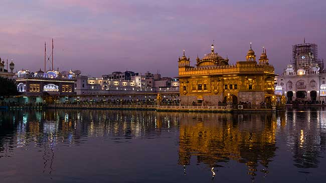 Sunset at Golden Temple.