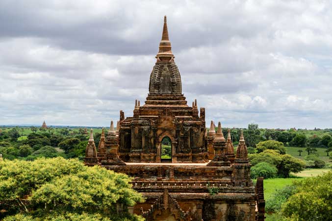 Daylight hitting temple