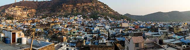 Panorama of Bundi.