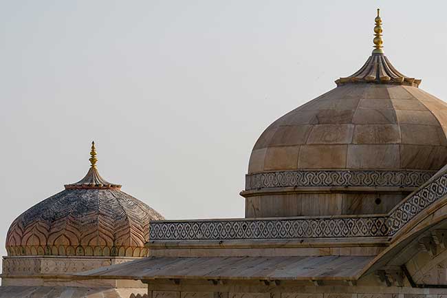 Onion domes on Amber Fort.