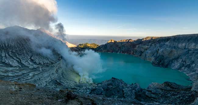 The Ijen crater.