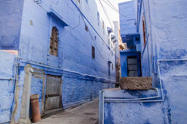 Blue street in Jodhpur.