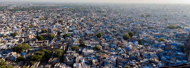 The 'Blue City' of Jodhpur.