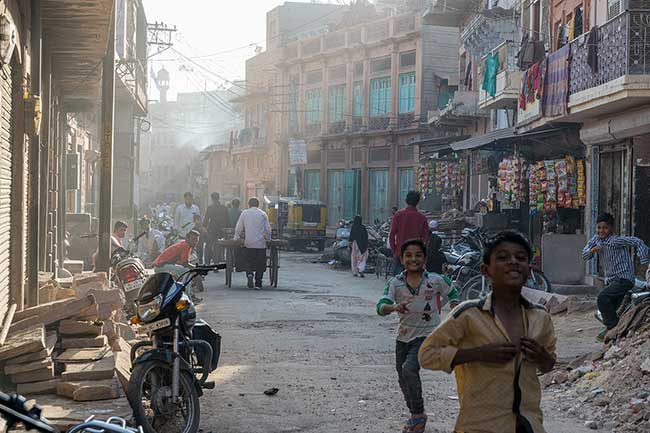 Street scene.