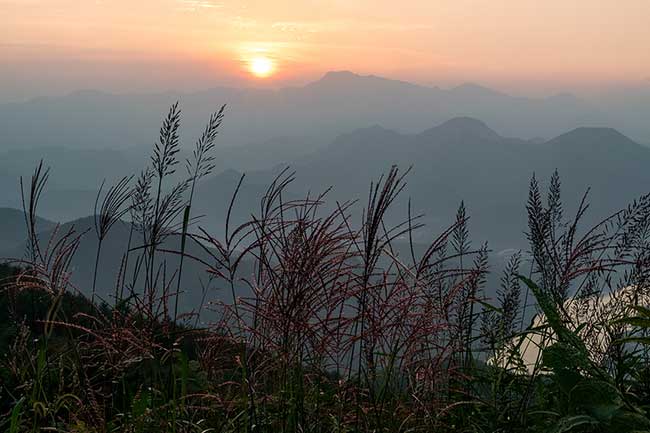 Sunset from Danyang Observatory.