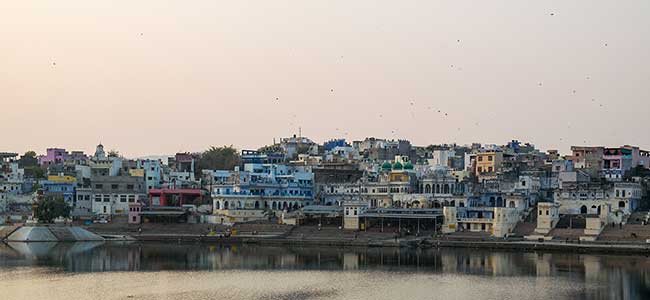 Panorama of Pushkar.