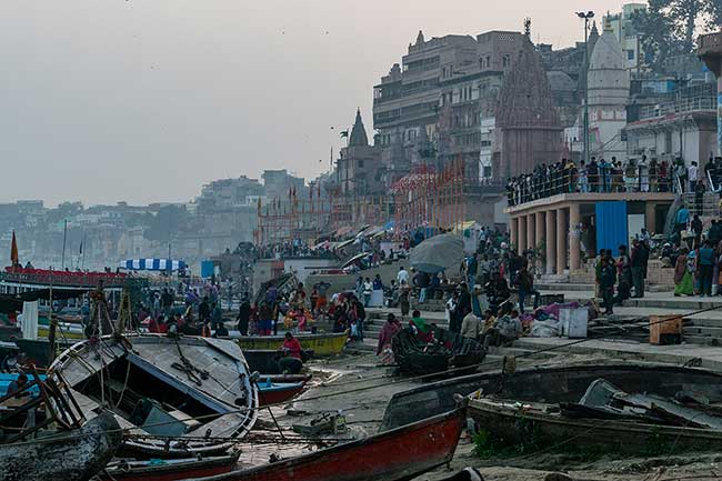 View of the ghats.